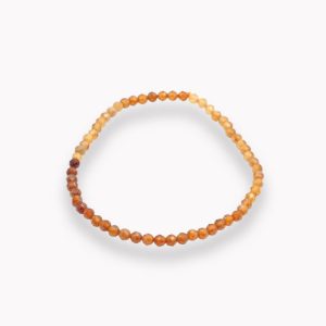 Granat orange Kugelarmband facettiert