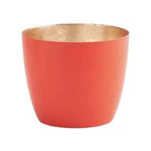 Windlicht MADRAS GiftCompany neonrot/gold H 8,5 cm