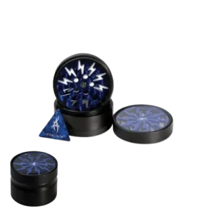 Thorinder Mini After Grow Alu-Grinder 4-tlg. schwarz/blau Ø 50mm