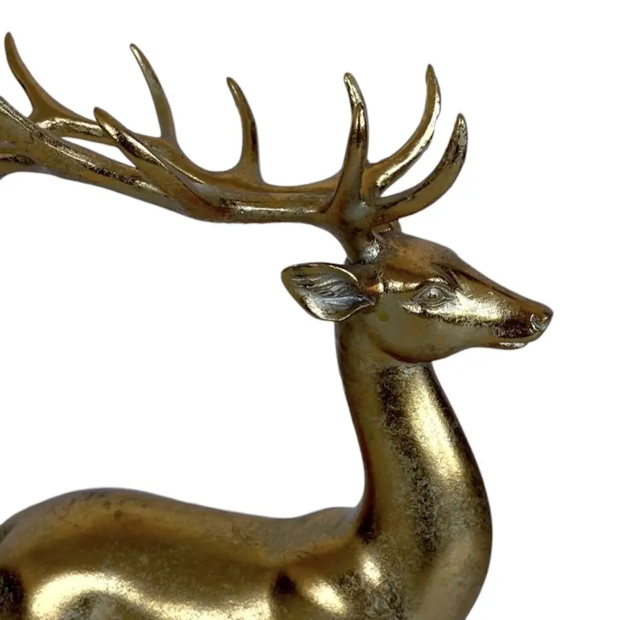 Weihnachtsdeko HIRSCH stehend Höhe 37 cm – Bild 2