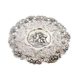 Durchbruchschale Silber – Josef Oswald, Hanau