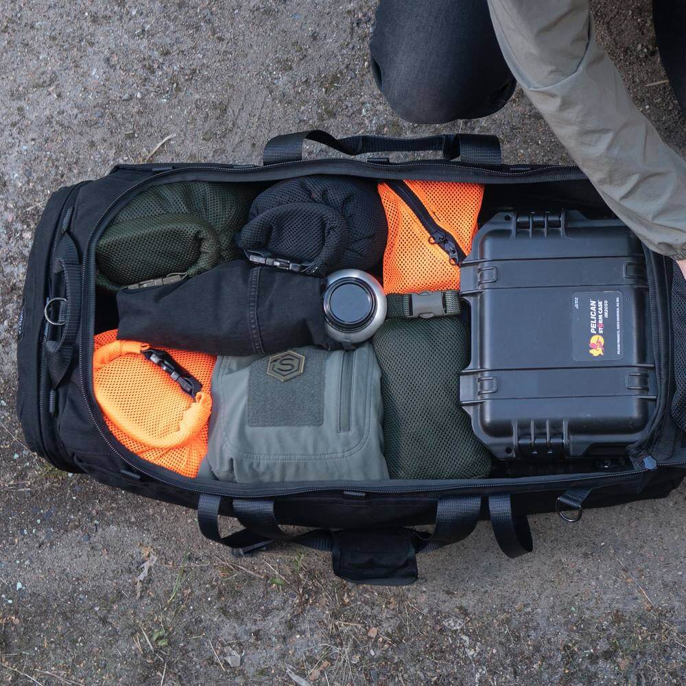 Savotta Rolltop Stuffsack Mesh green – Bild 8