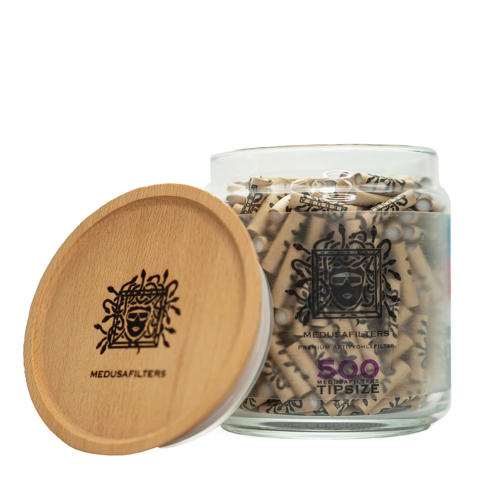 Medusafilters Aktivkohlefilter 500er Glas Ø6mm Organic