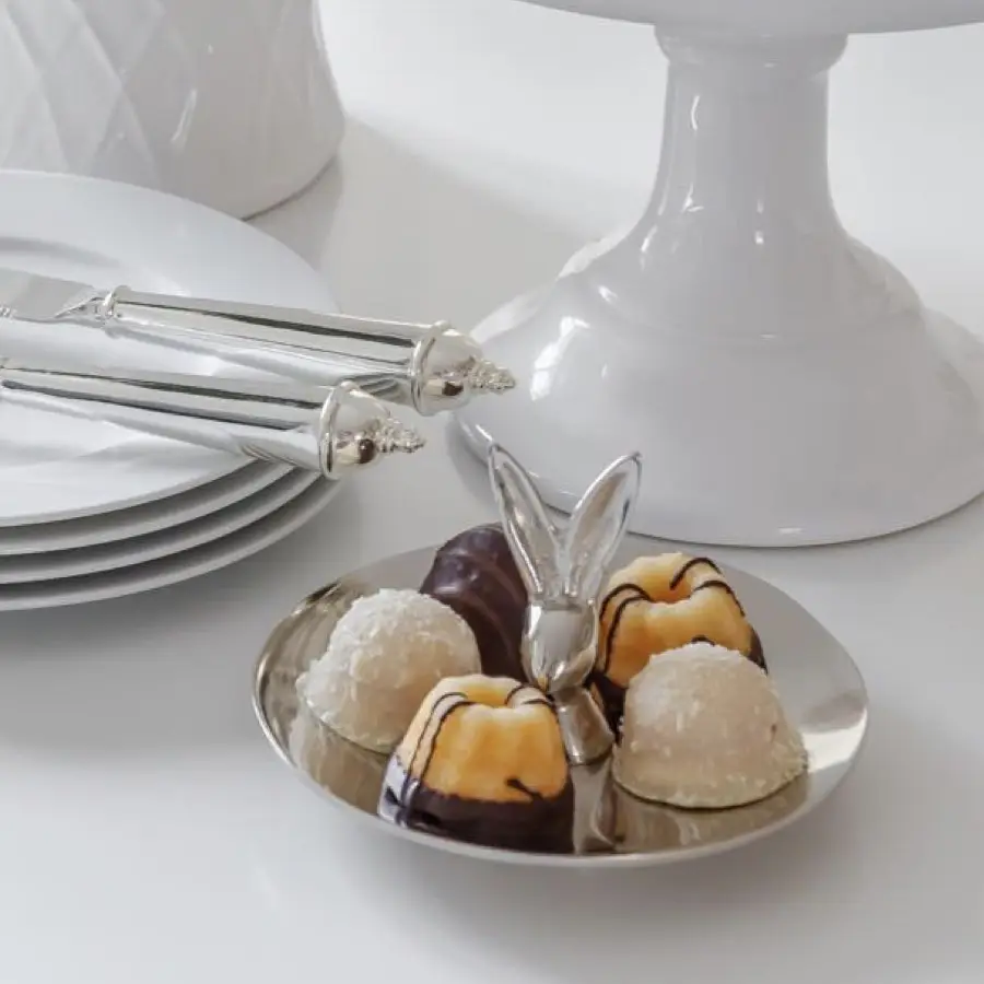 Osterdeko Keksschale Hase LOUIS Edzard Höhe 9 cm – Bild 4