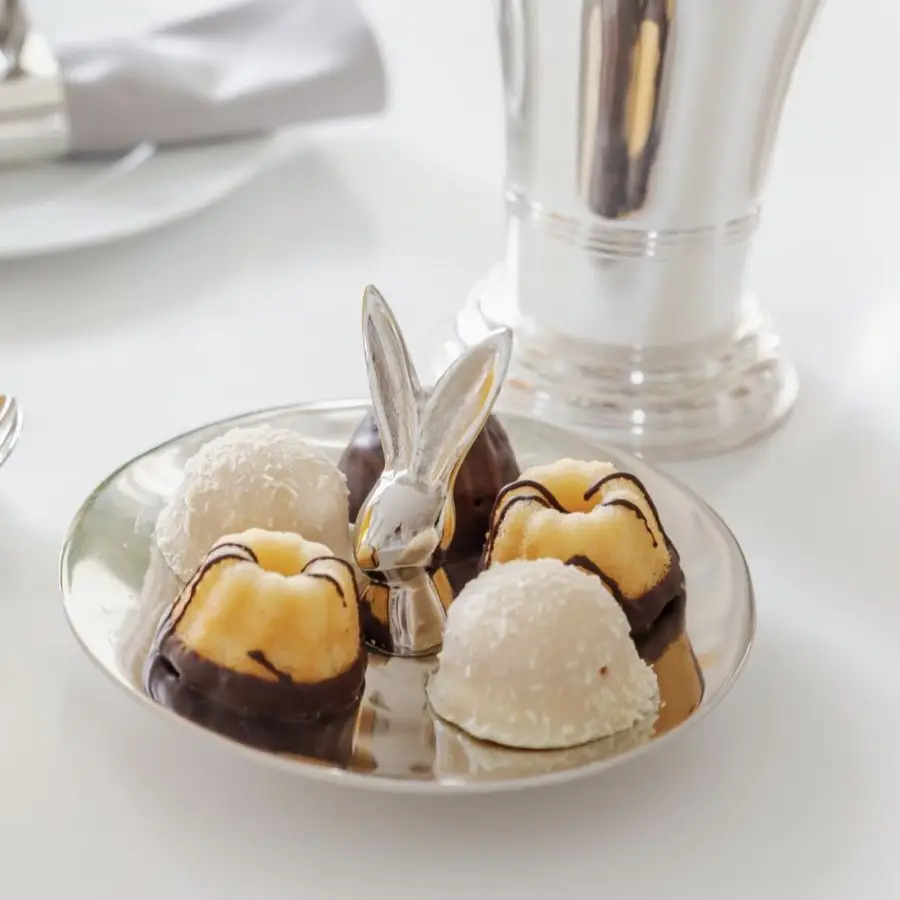 Osterdeko Keksschale Hase LOUIS Edzard Höhe 9 cm – Bild 2