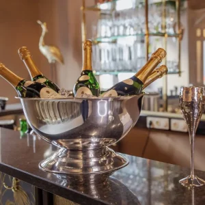 Champagnerkühler Edelstahl CARA Edzard Höhe 21 cm glatt