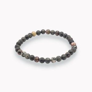 Leopardenjaspis Kugelarmband 6mm