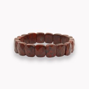 Armband Facette Brekzienjaspis für Erwachsene