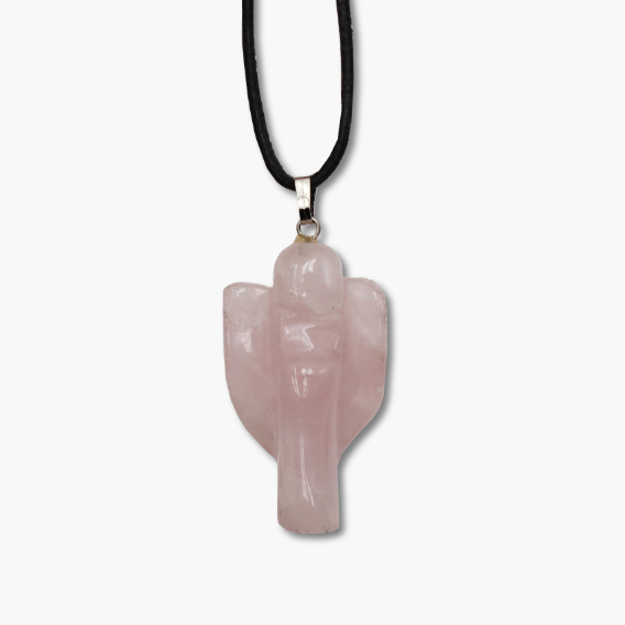 Engel-Anhänger aus Rosenquarz