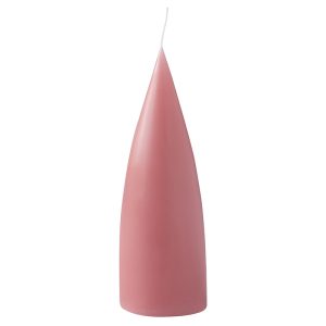 cone shaped candle, 16 cm, Farbe dark old rosé