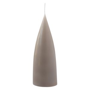 cone shaped candle, 16 cm, Farbe linnen