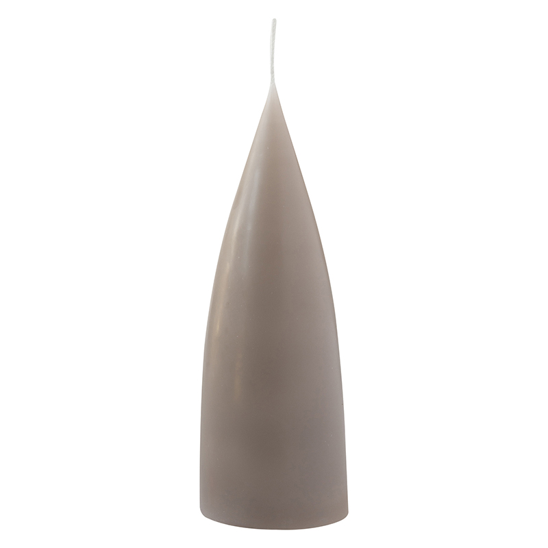 cone shaped candle, 16 cm, Farbe linnen