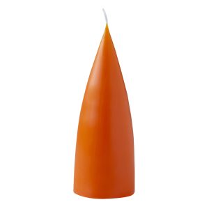 cone shaped candle, 16 cm, Farbe orange