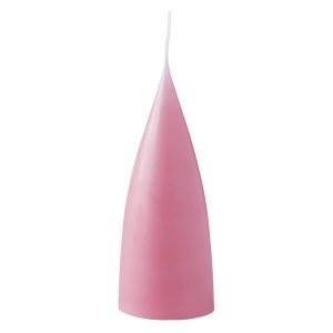 cone shaped candle, 16 cm, Farbe pastel rosé