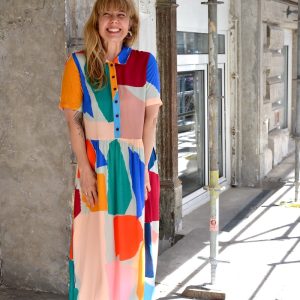 Viskose-Maxikleid “Sevilla” by Matías Larraín Gr. 40