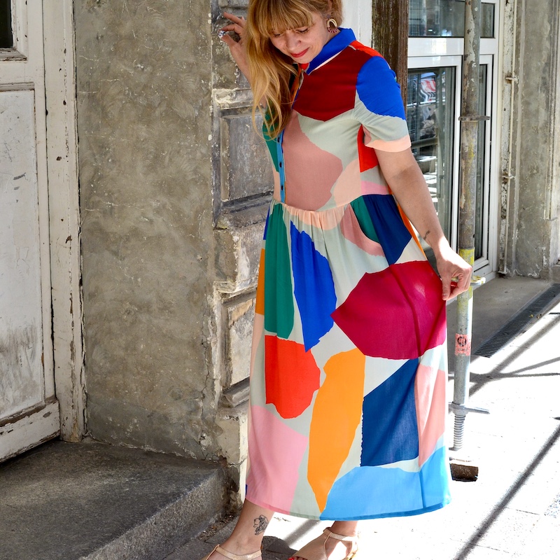 Viskose-Maxikleid “Sevilla” by Matías Larraín Gr. 40 – Bild 5