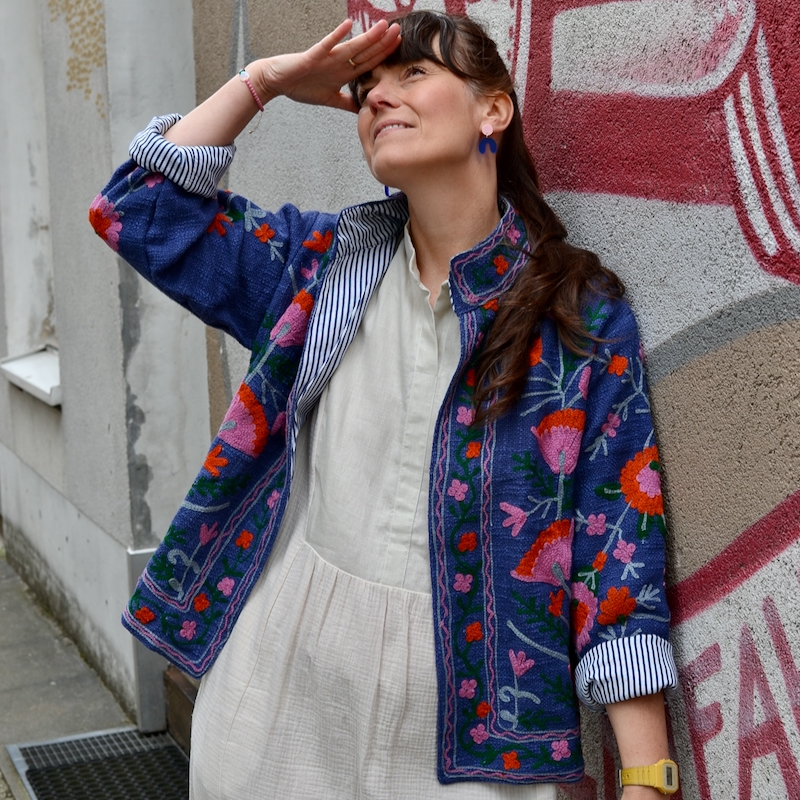 HEMDKLEID – Bio-Baumwoll-Gauze, Farbe Beige – Bild 8