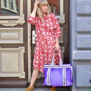 Boho-Hemdkleid PASCALIA rot