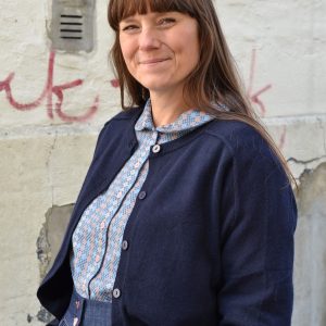 Cardigan aus Feinstrick, Farbe navy