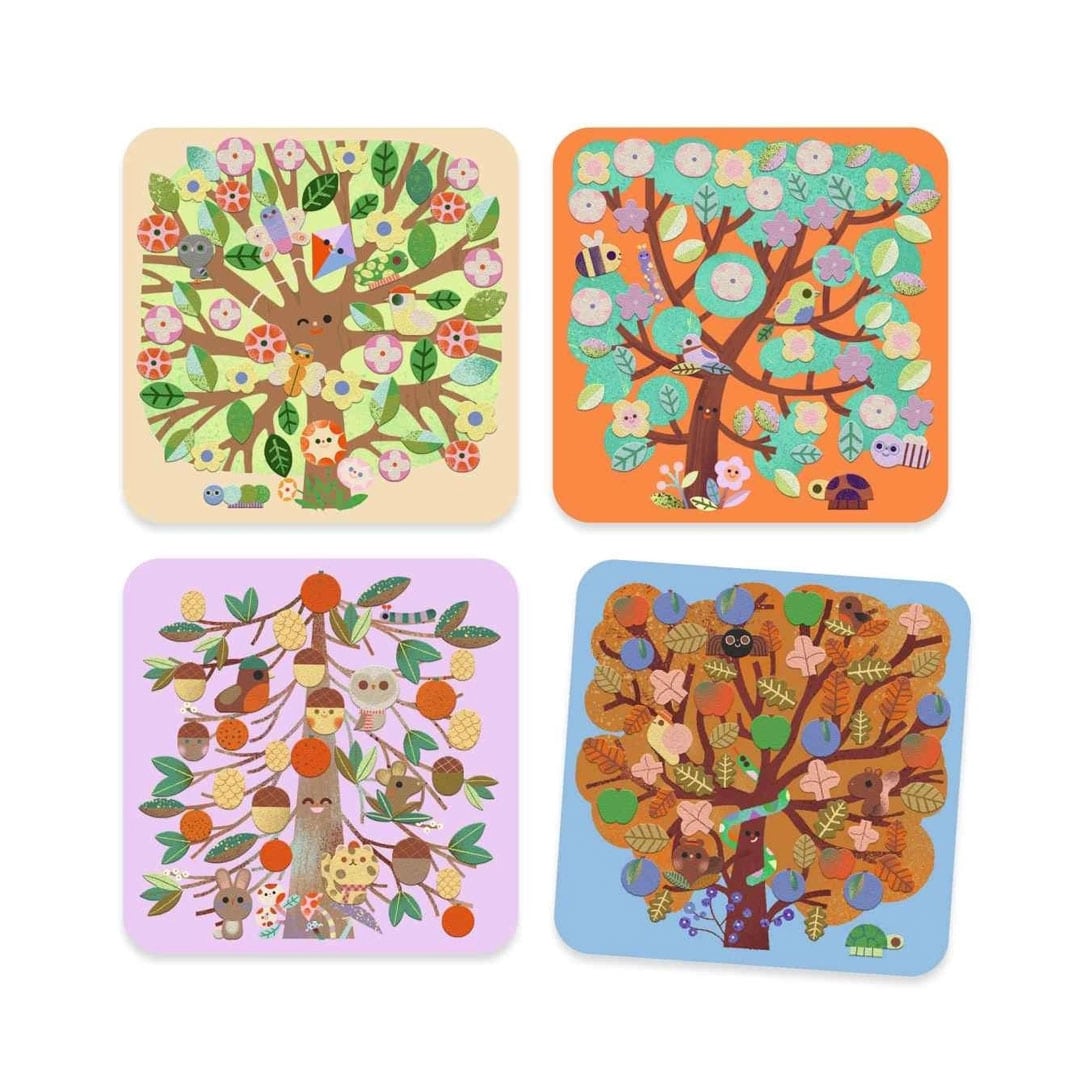 Djeco Kreativ-Set 3-6: Filzbilder: Jahreszeiten – Bild 5