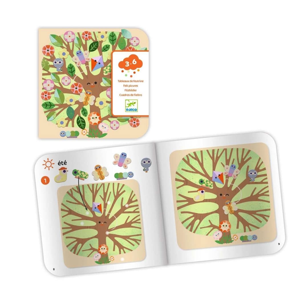 Djeco Kreativ-Set 3-6: Filzbilder: Jahreszeiten – Bild 6