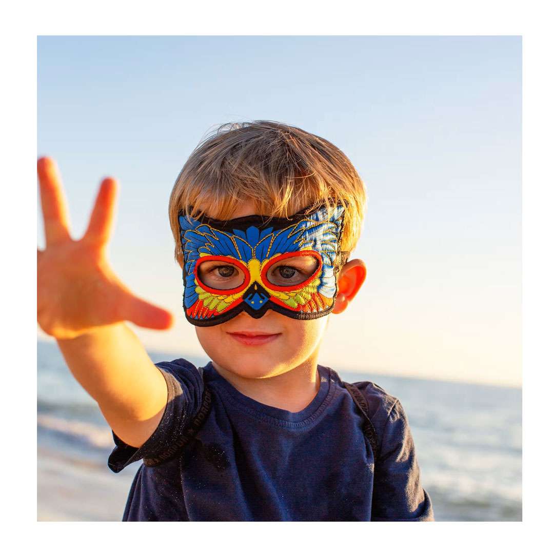 Dreamy Dress-Ups Kostümflügel und Maske Set Vogel bunter Fink – Bild 8