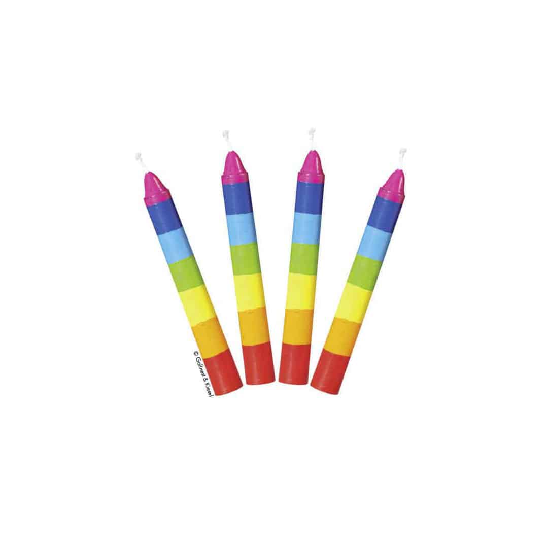 10 Geburtstagskerzen Regenbogen von GOKI – Bild 2