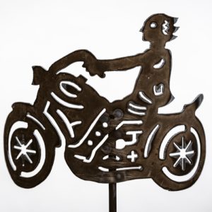 Gartenstecker Rost MOTORRAD H 100 cm