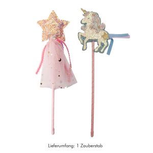 Great Pretenders Einhorn / Stern Zauberstab mit Pailletten
