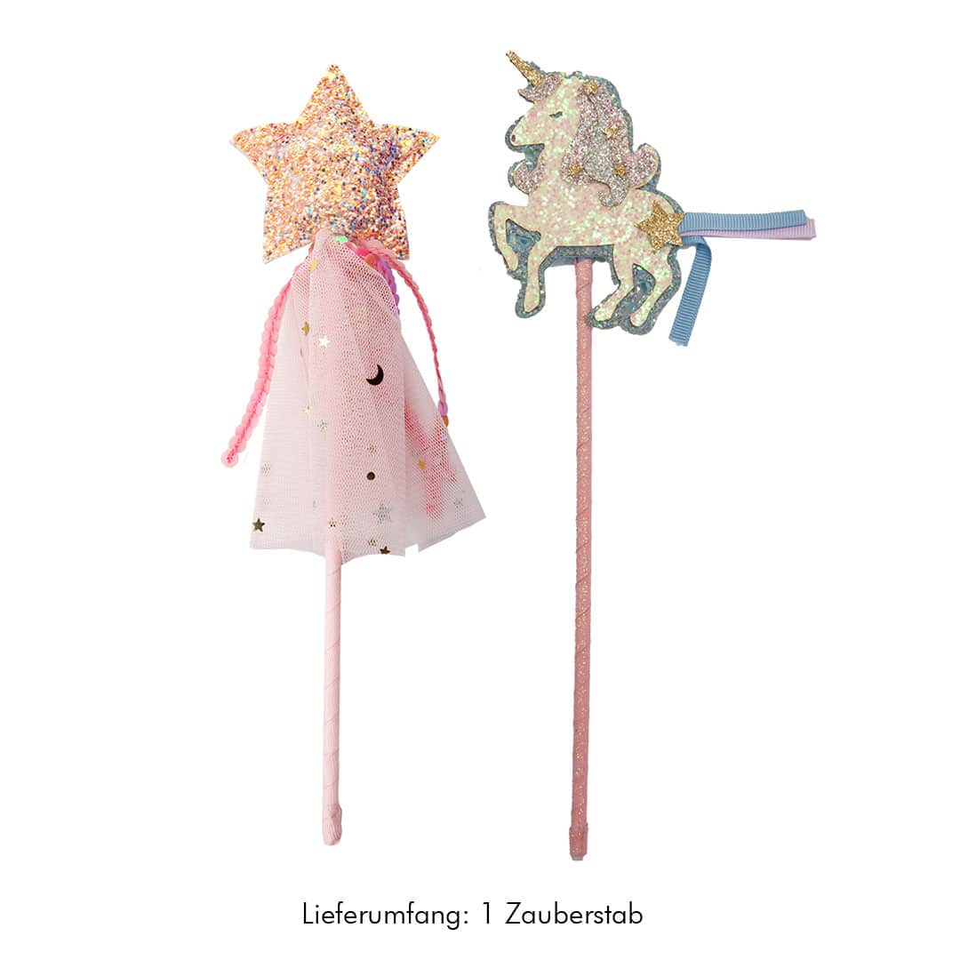 Great Pretenders Einhorn / Stern Zauberstab mit Pailletten