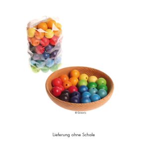 Grimm’s 60 bunte Holzperlen zum Fädeln