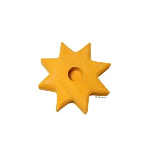 Grimms Lebenslicht Kerzenhalter Stern Gelb