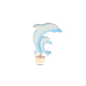 Grimm’s Stecker zwei Delfine handbemalt