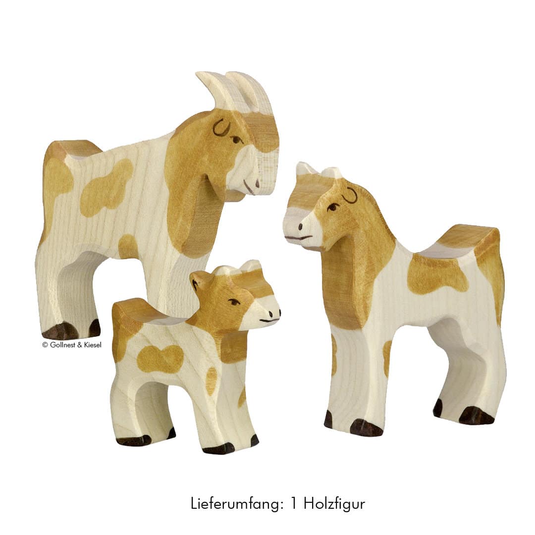 Holztiger Holzfigur Ziege – Bild 2