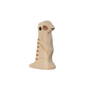 Holztiger Holzfigur Erdmännchen