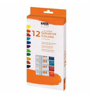 KREUL El Greco 12 Gouache Farben