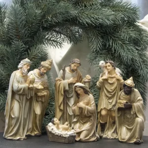 Weihnachtsdeko Krippenfiguren 7-teilig Casablanca Höhe 20 cm