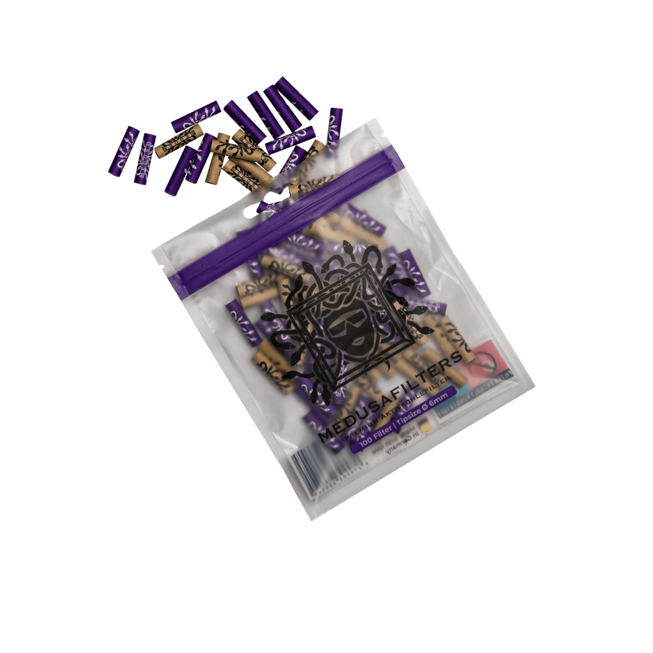 MedusaFilters – Paquete de 100 – Filtro híbrido de carbón activado – Mixed Edition