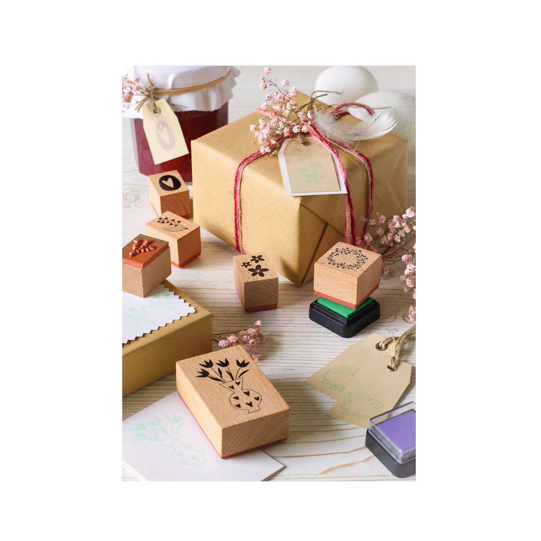 Moses Pastell-Holzstempel-Set Blütenzauber – Bild 3