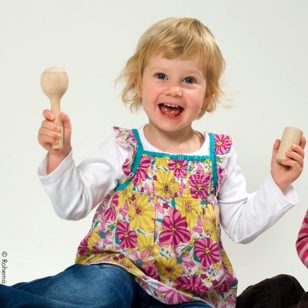 Junior Mini-Maraca aus Buchenholz – Bild 5