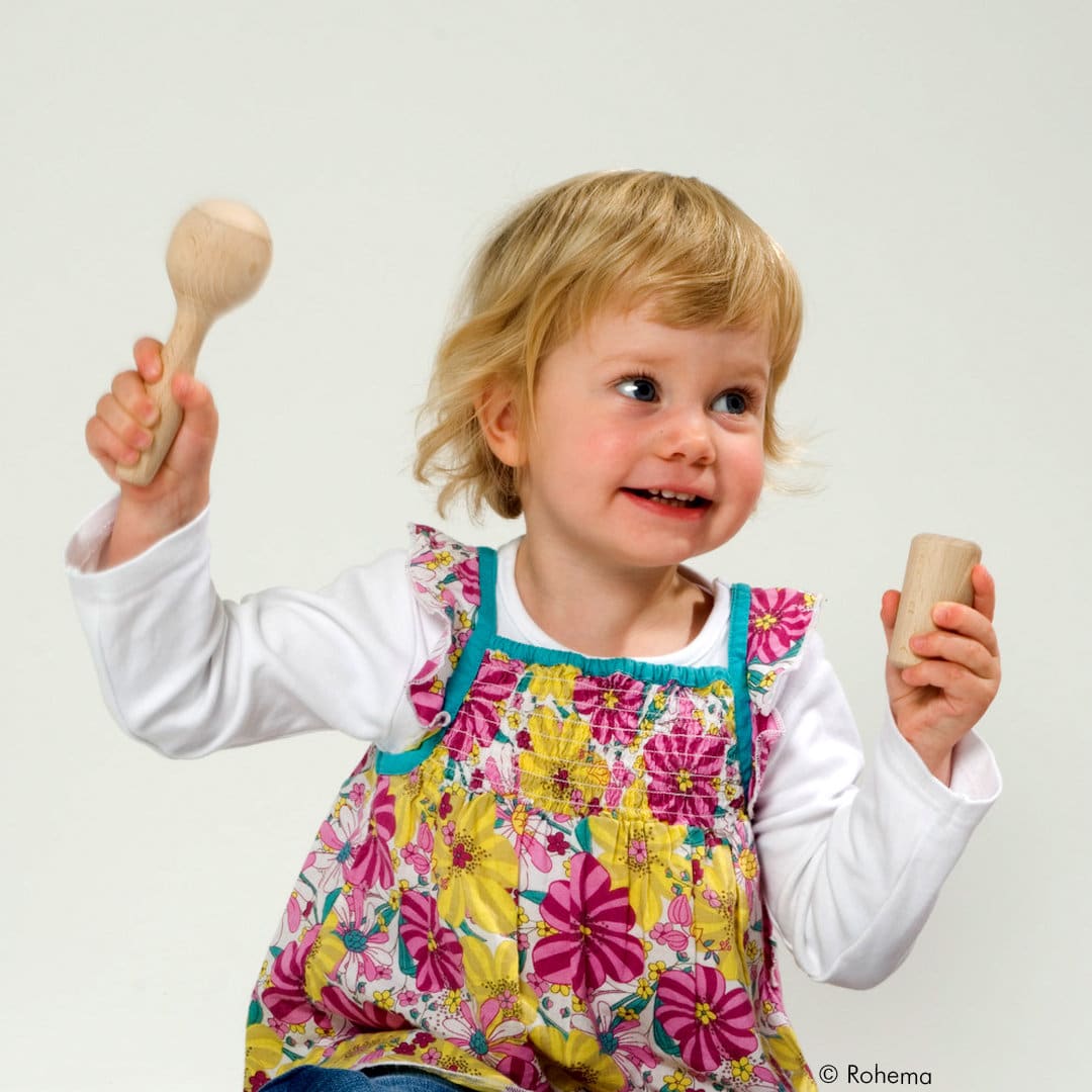 Junior Mini-Maraca aus Buchenholz – Bild 4