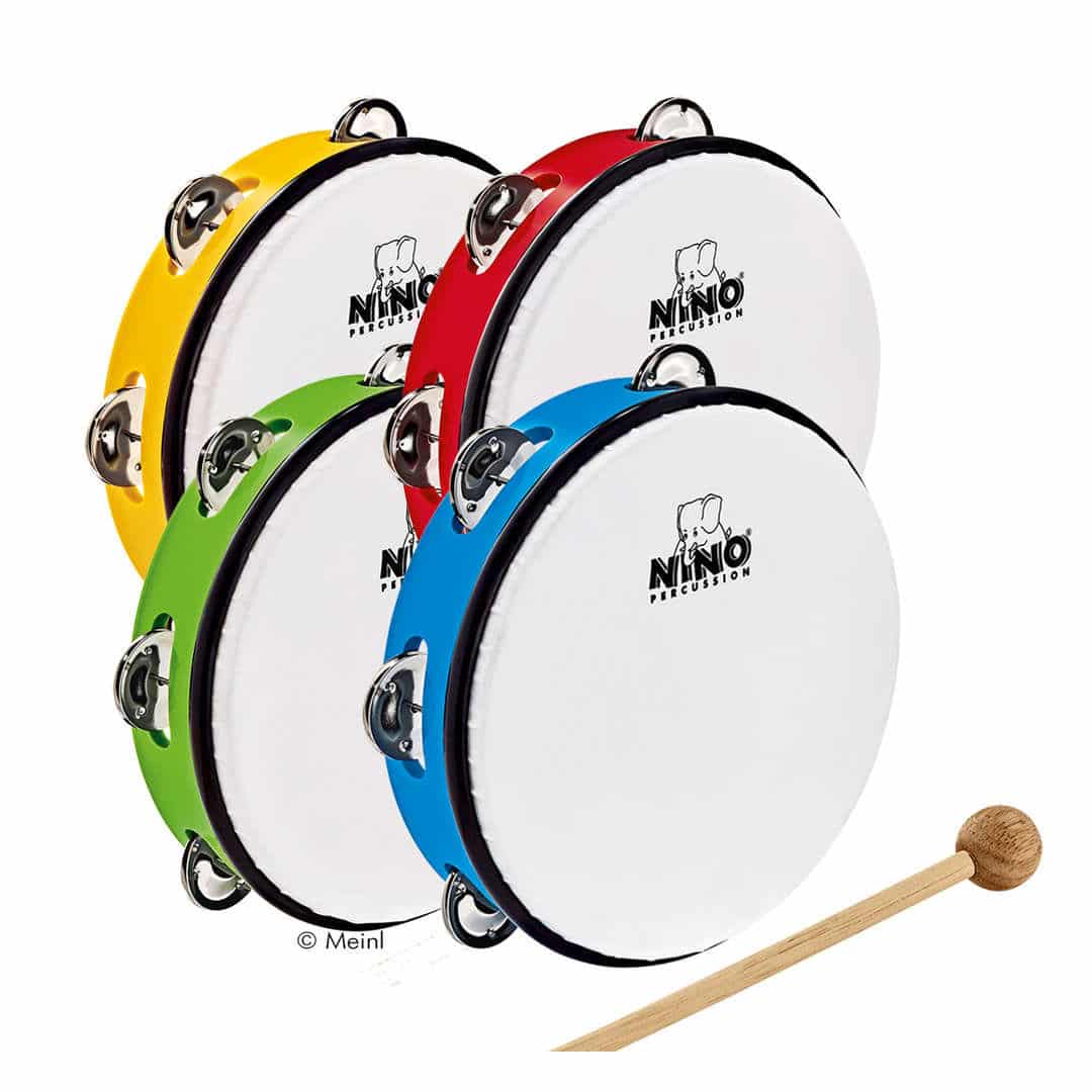 NINO Schellen-Tamburin mit Schlägel