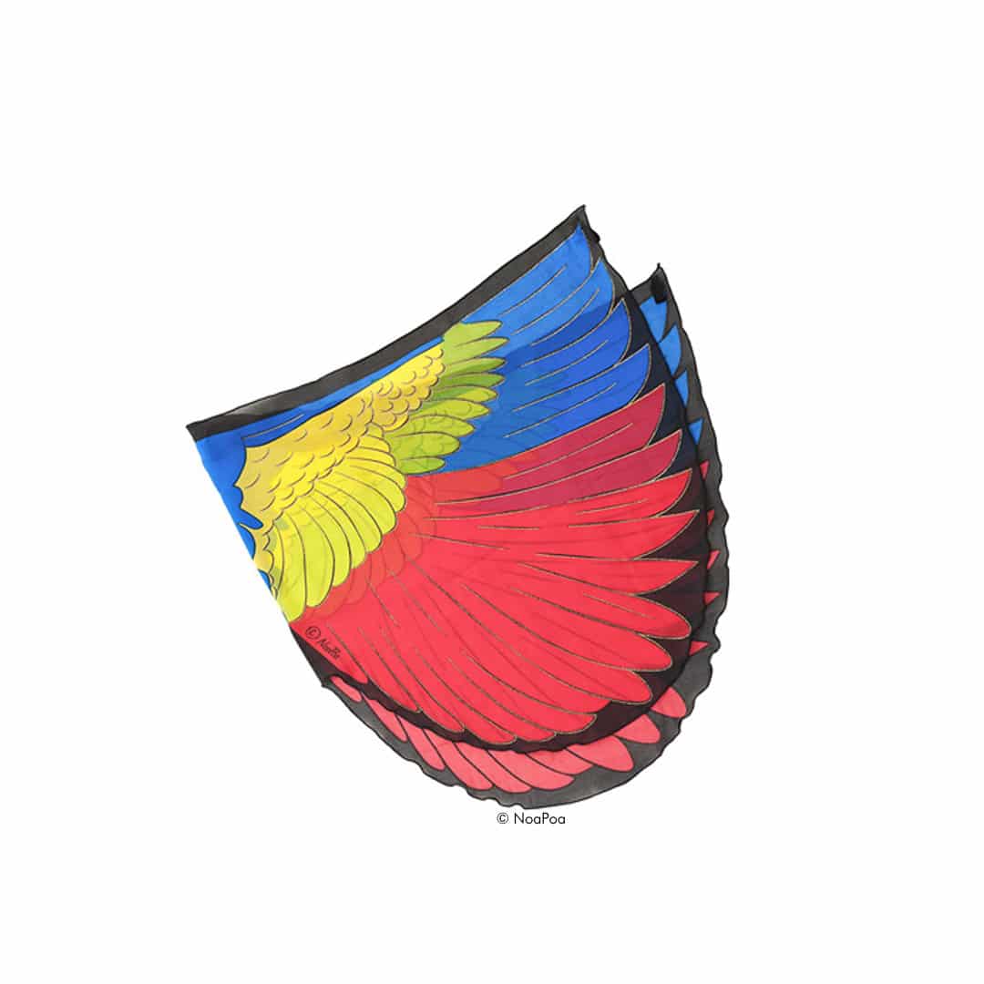 Dreamy Dress-Ups Kostümflügel und Maske Set Vogel bunter Fink – Bild 2