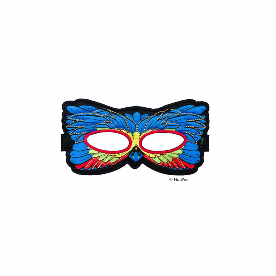 Dreamy Dress-Ups Kostümflügel und Maske Set Vogel bunter Fink – Bild 3