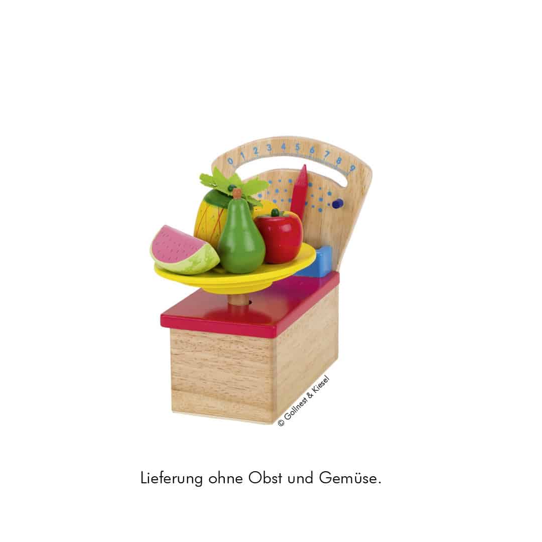 Goki Waage aus Holz für die Kinderküche – Bild 2