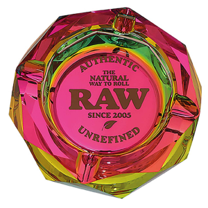 RAW RAINBOW Aschenbecher aus Kristallglas