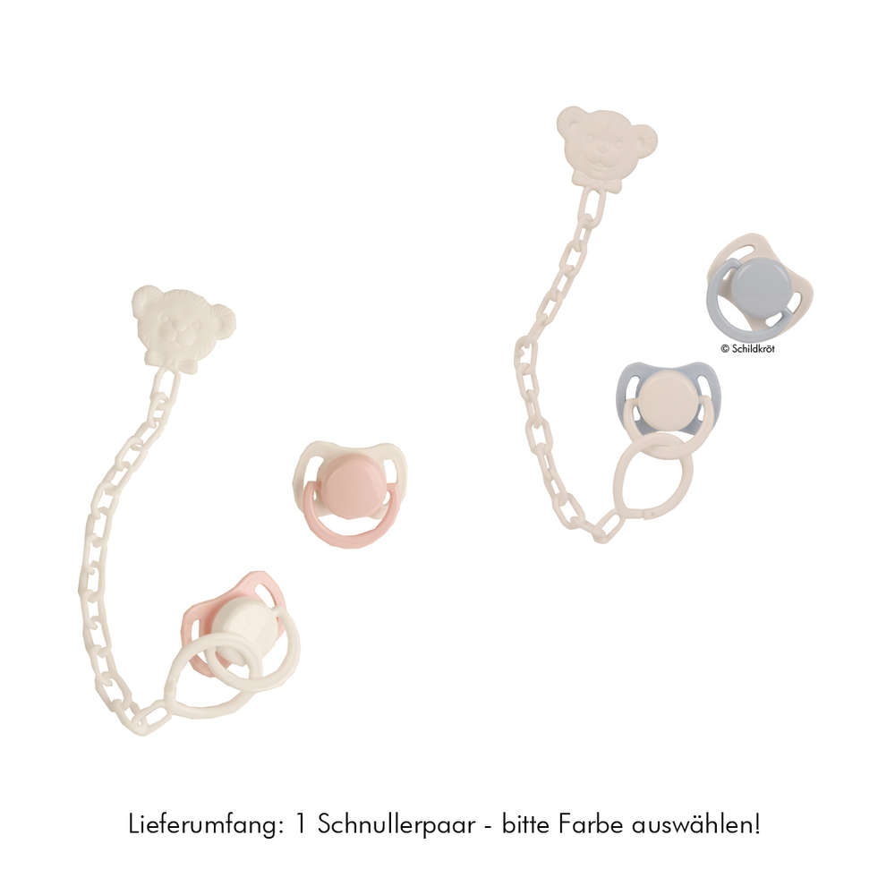 Schildkröt Puppenzubehör Schnuller-Set