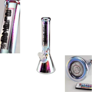 ‚Flashy‘ Icebong von Blaze Glass mit LED-Licht