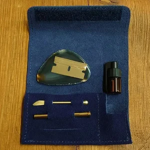 Schnupfset in Lederbeutel