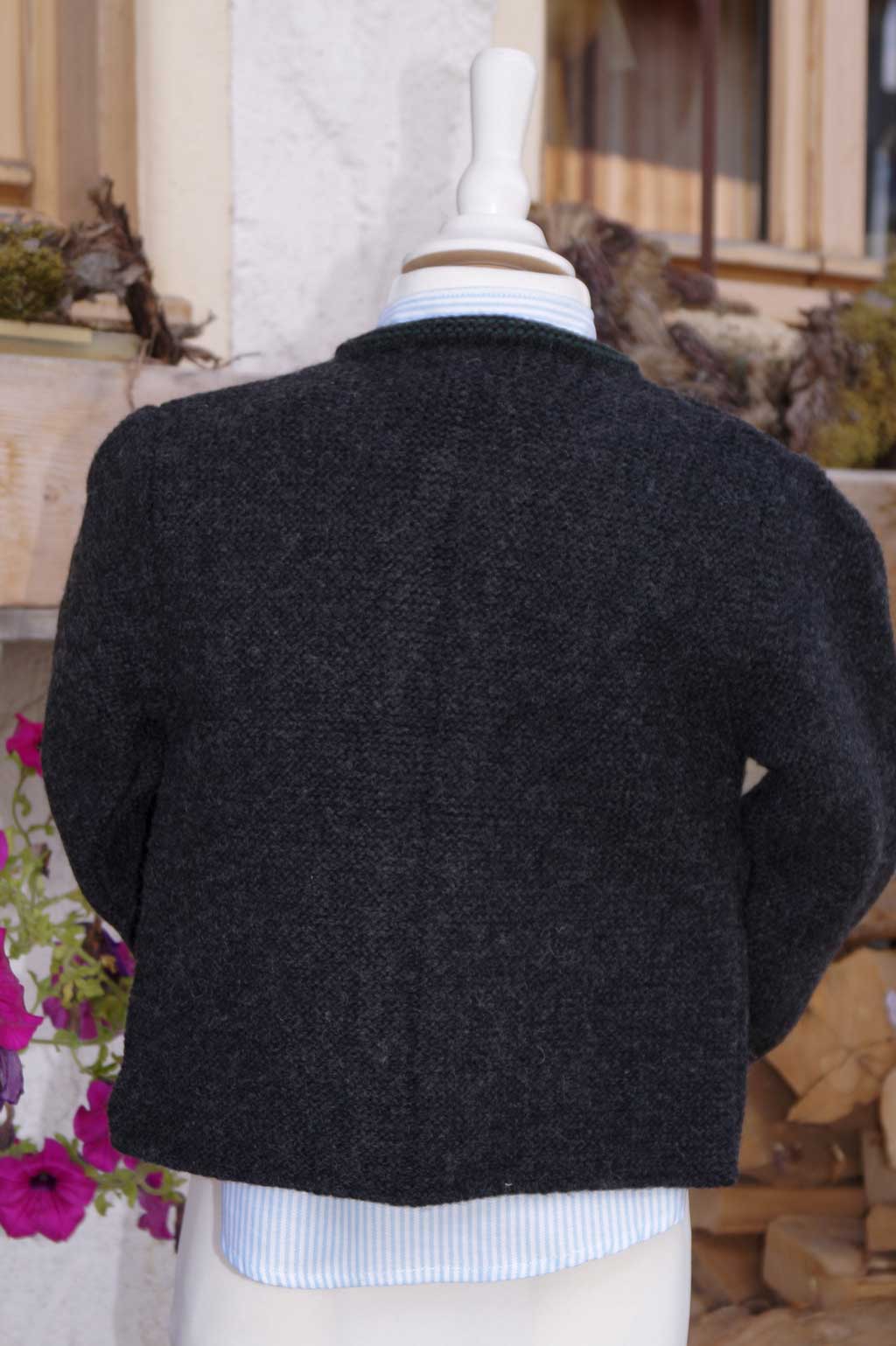 Strickjopp´n “Söhl” anthrazit/tanne – Bild 3